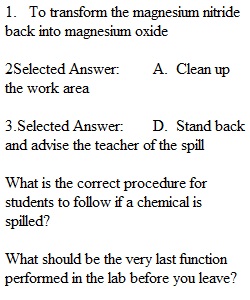 Composition MgO Pre-Lab Questions